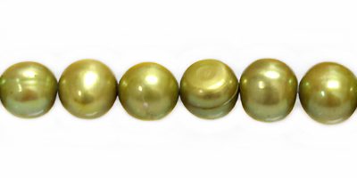 potato pearls lime green 8-9mm