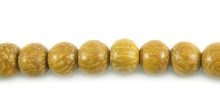 Nangka wood round 3-4mm beads