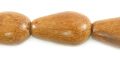 Bayong Wood bead teardrop 18mm