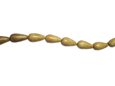 Sea urchin teardrops beige wholesale beads