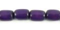 Buri seed oval 10x8mm dyed purple