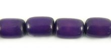 Buri seed oval 10x8mm dyed purple