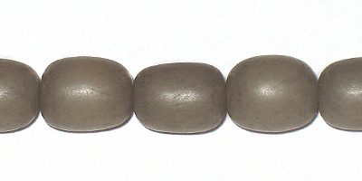 Buri seed oval 10x8mm dyed gray