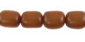 Buri seed oval 10x8mm dyed brown