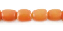 Buri seed oval 10x8mm dyed amber