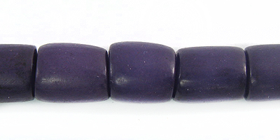 Buri seed tube 10x8mm dyed purple