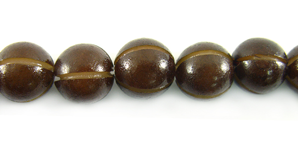 Buri seed squash 10mm dyed brown