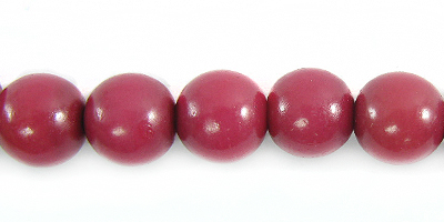 Buri seed round 8mm dyed grape color