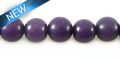 Lavender buri round 8mm wholesale beads