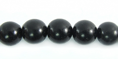 Buri seed round 8mm dyed black