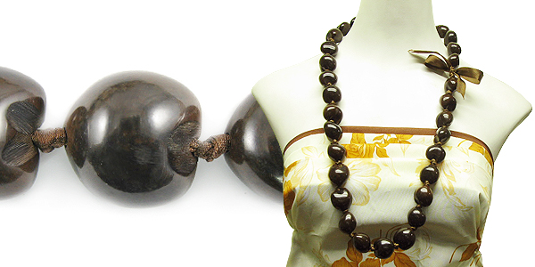 Kukui nut brown with brown bow