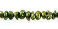 Pearl Keshi Lime Green Center Drill 6mm