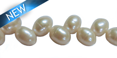 white arrow drill pearls 9x12mm wholesale beads
