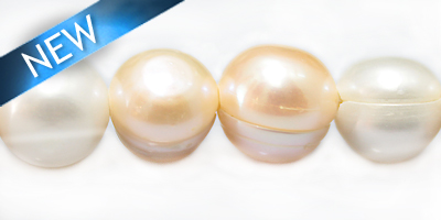 potato pearl multi-peach 12-14mm round wholesale beads