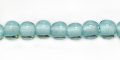 round light blue 7mm dia.lampwork beads wholesale