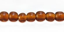 round brown lampworks 7mm dia. beads wholesale