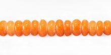 lampwork glass orange pukalet wholesale beads
