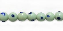 lampwork glass 7-8mm cotton blue wholesale beads