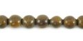 Burnt horn 3-4mm round beads