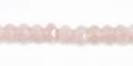 Rose quartz rondelle faceted 6mm wholesale gemstones