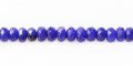 dyed jade lapis rondelle faceted 4mm x2
