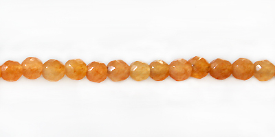 dyed jade red agate round faceted 4mm