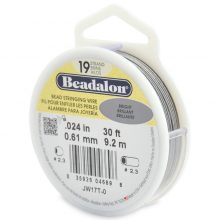 wholesale Beadalon 19strd .024"bright 30"