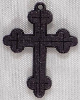 Wooden cross laser etched