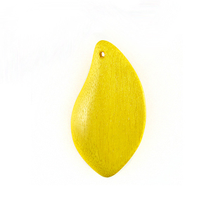 Bleached white wood petal dyed lime mustard
