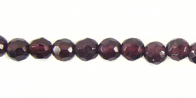 wholesale garnet round beads faceted 4mm