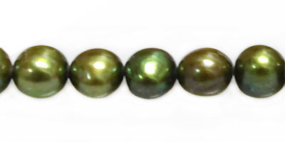 Pearl Potato Forest Green 8-9mm
