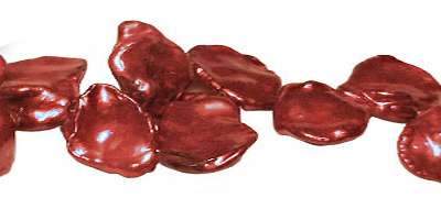 Pearl cornflakes wine red 15mm