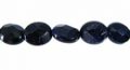 Blue goldstone oval faceted wholesale beads