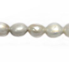 Nugget pearls silver 6-8mm