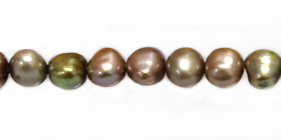Nugget pearls silver grey 6-8mm