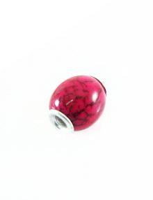 Pandora style bead dyed red