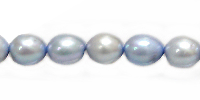 potato pearls baby blue 8-9mm