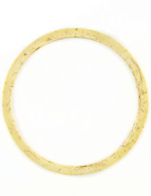 White coconut shell ring 54mm
