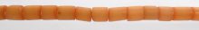 Buri seed tube 10x8mm dyed amber