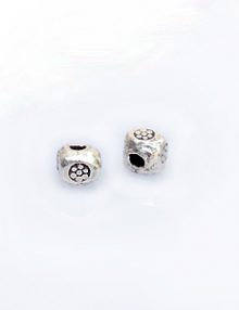 Thai silver bead cube wholesale beads