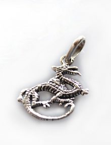 Thai silver charm dragon