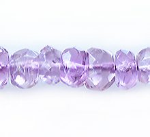 amethyst rondelle faceted 5mm wholesale gemstones