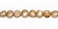 Nugget pearls light champagne 6-8mm wholesale beads