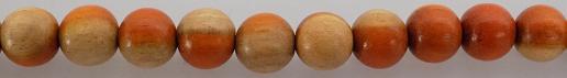 Sibucao wood two toned round 10mm beads