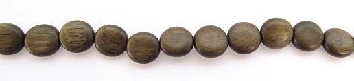 Wholesale Gray wood disc beads