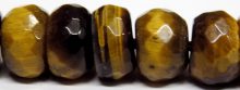 Tiger Eye button faceted 5x8mm wholesale gemstones