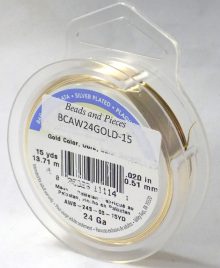 wholesale Artistic Wire 24 Ga. Gold 15ydS