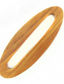 Bayong wood flat oval with enter hole