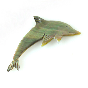 Blacklip Laser cut pendant dolphin wholesale