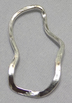 sterling silver Free-Form Hoop Pendant